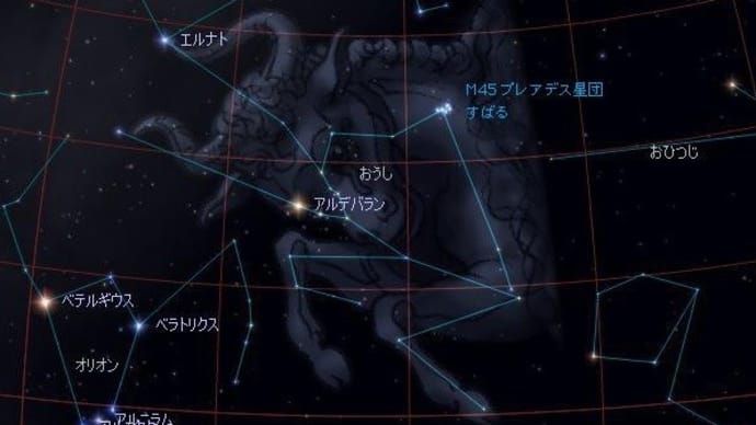 輝きを増す冬の星座・牡牛座を探す