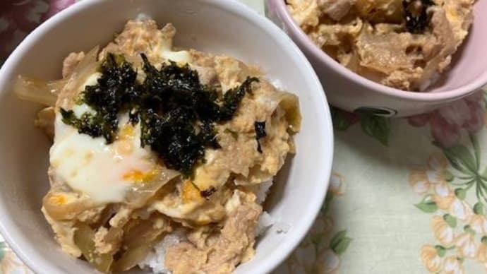 鶏肉があったから親子丼ととろろ汁