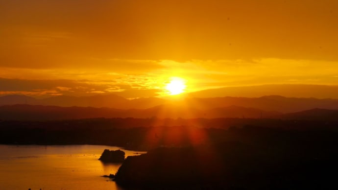 思わぬ綺麗な夕陽