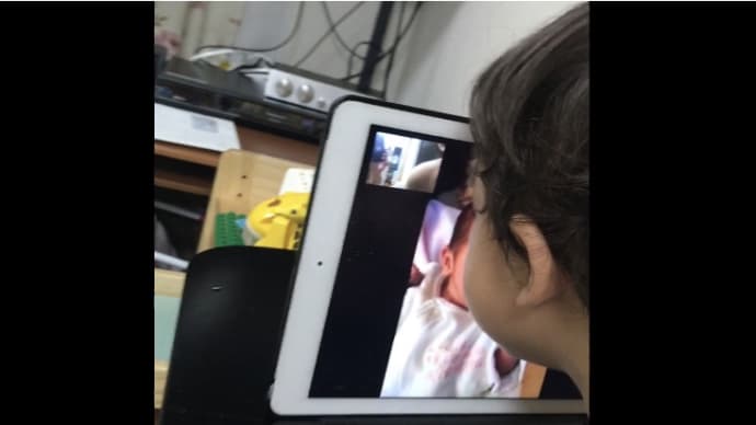 妹ができた息子はテレビ電話でデレデレ
