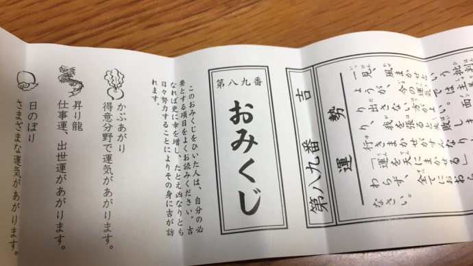 初詣に行っておみくじひきました〜今年の抱負は?