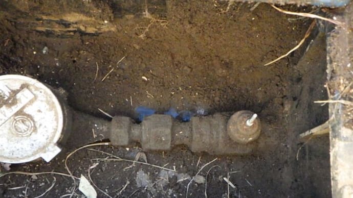 水道管を凍らせて止水栓交換・・・千葉市