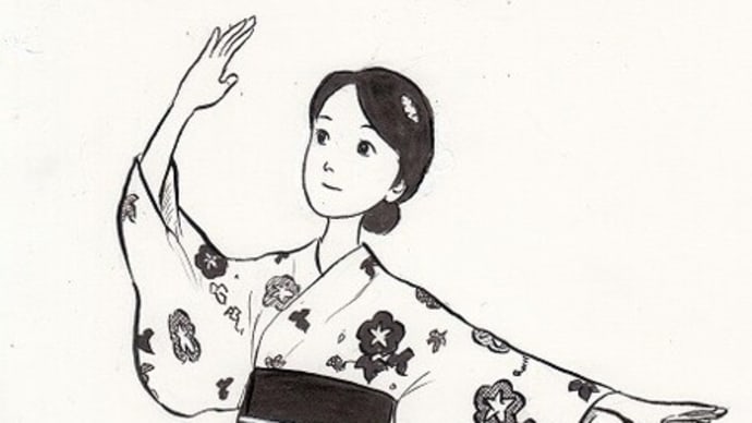 うたのイラスト(「東京音頭」)