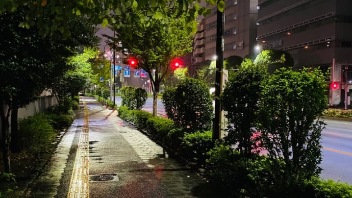 雨の週末の夜