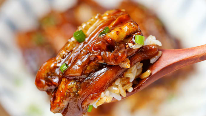 中国のニート男女が編み出した "サバイバル"節約レシピ『ナス🍆で代用する鰻丼』が食えたもんぢゃ💧ない件