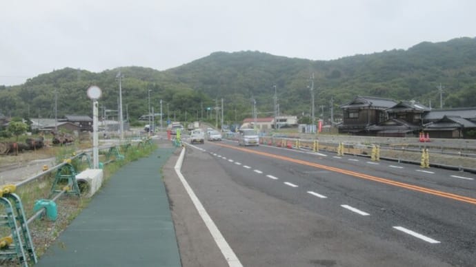 国道2号富海拡幅の2024/5/下旬時点の工事状況(中)