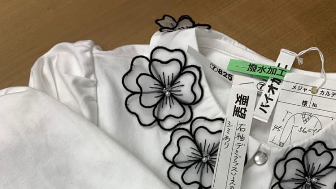 ブラウス【デミグラスソース】のシミを除去しました。