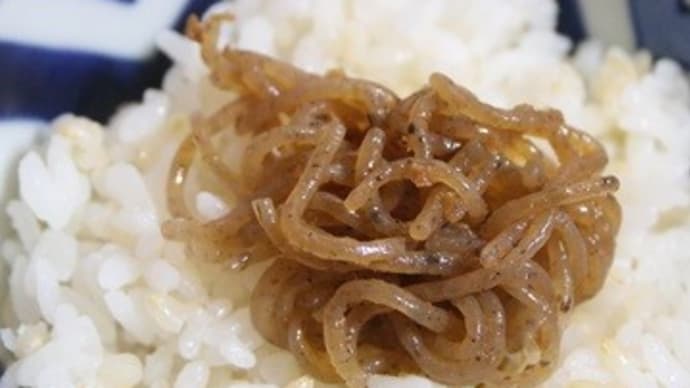 5月19日　　糸こんの ピリ辛炒め玄米ごはん＆きのこの具沢山お味噌汁