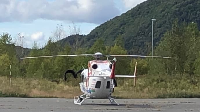 本物の『ドクターヘリ』🚁、、、。