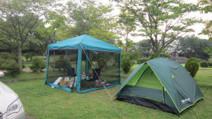 妻の神広場キャンプ場でキャンプ！