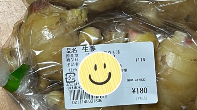 新生姜で甘酢漬けを作ってみました