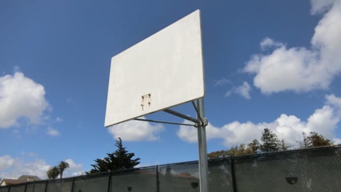 バスケットの網がはずされていた。。いじわるだなあ。。