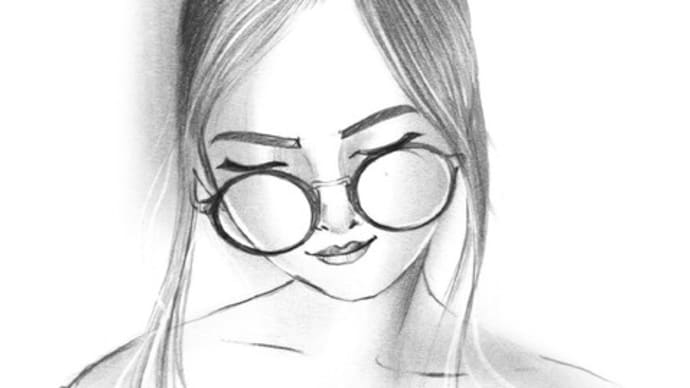 How to Draw a Beautiful Girl with Glass | কিভাবে চশমা পরা মেয়ের ছবি আঁকবে