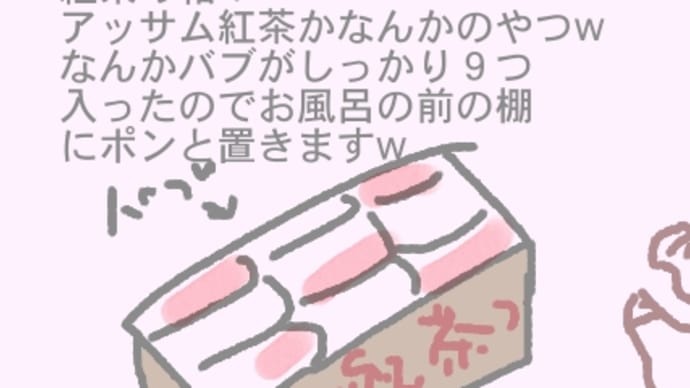 紅茶の箱ジャストサイズ!