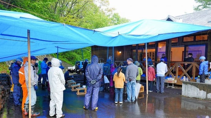 高津屋森林公園管理組合シイタケこま打ち体験教室&日岐と小舟上空からの風景