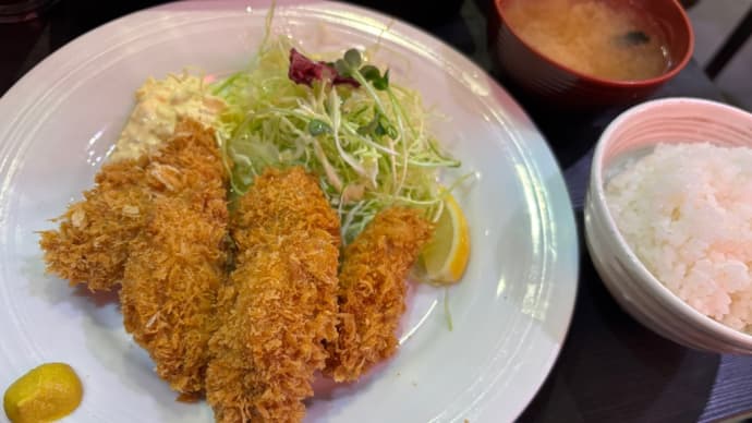 キッチンニューほしの カキフライ