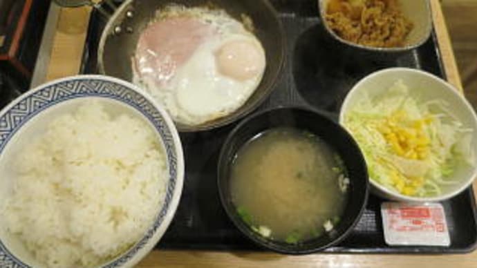 吉野家と松屋の朝食を比べてみた