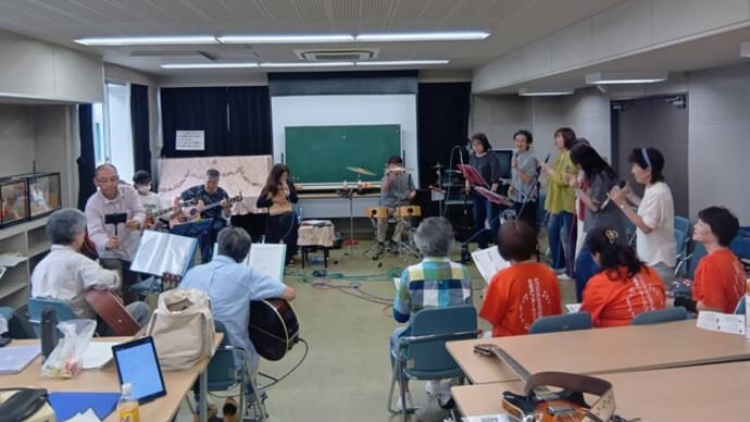 第72回_北坂戸フォークソング歌会(練習会)の風景その1