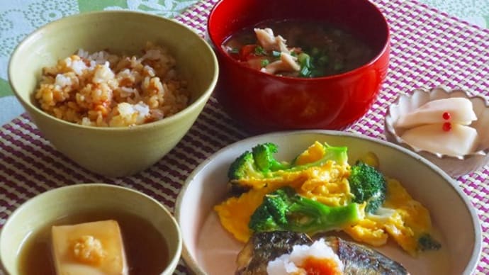 おかかごはんと豚汁