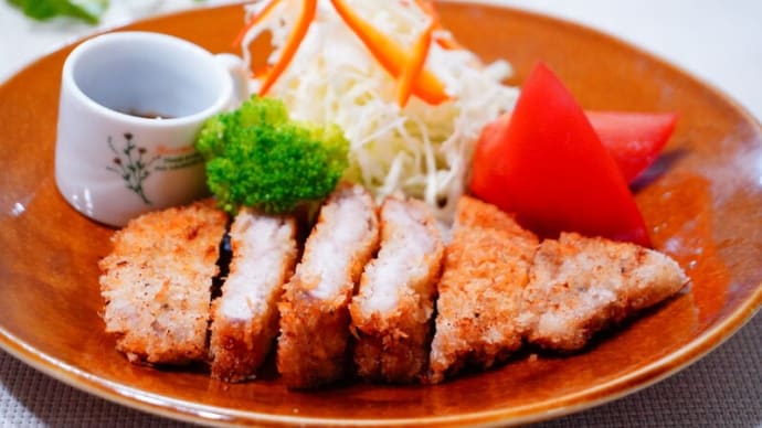 とんかつ&和風ポテトサラダ
