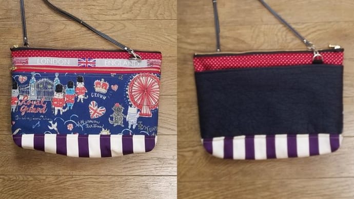 ロンドンネコお散歩バッグ ちくちくへ納品します∠(* ̄∇ ̄)/
