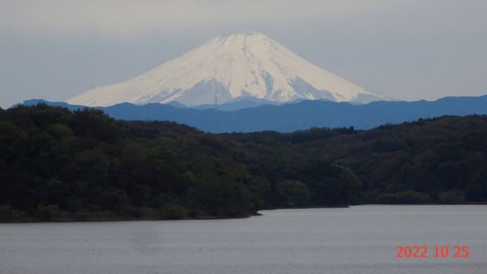 雪化粧の「富士山」ポタ