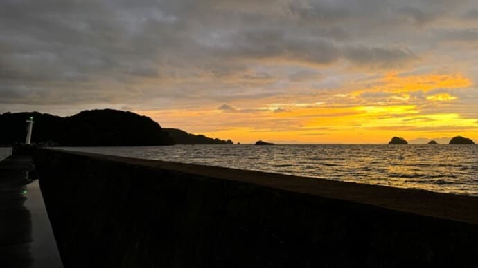 不知火海の夕景　御番所の鼻にて