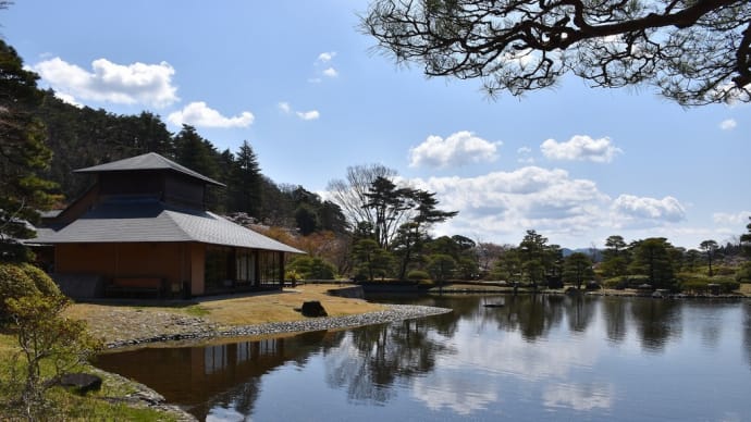 さくら狩り 福島県白河市 南湖公園(7)翆楽苑 岩八手