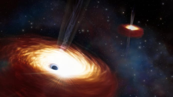 観測史上最も重く、最も接近した超大質量ブラックホールの連星を発見！ 何度も合体することで成長してきたようです