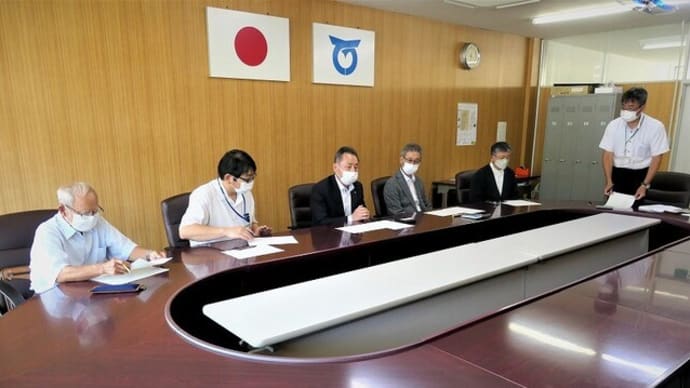 避難施設建設工事プロポーザル審査会&日岐・小舟上空からの風景