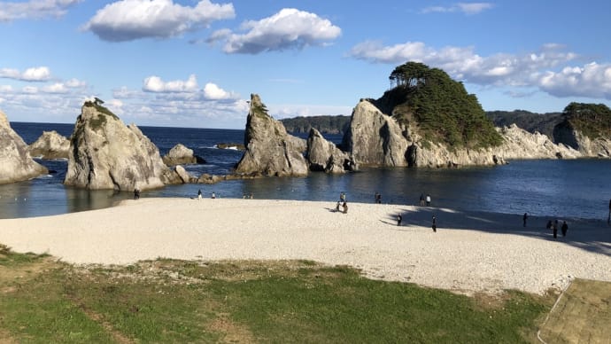 浄土ヶ浜から早池峰山