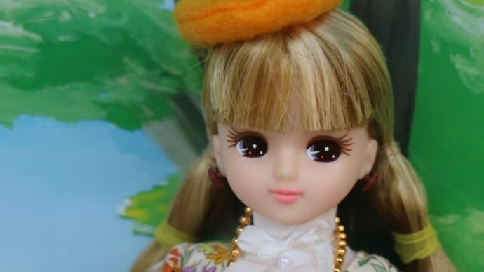 お人形教室スペシャルリカちゃんx花柄ウエストギャザーワンピース