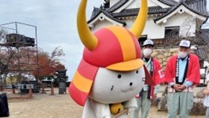 ひこにゃんのお餅つき 彦根城