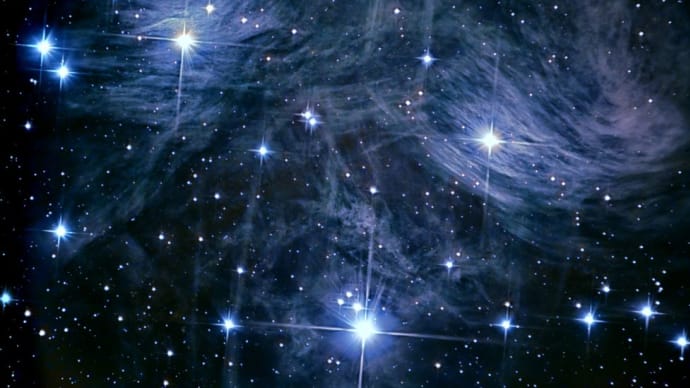M45 プレアデス星団・・・全景とクローズアップ