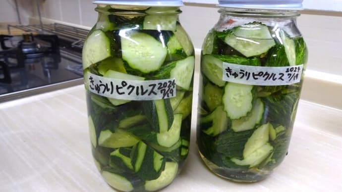「キュウリ」のかんたん酢漬け 保存!