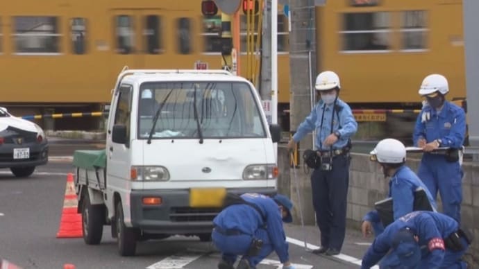 岡山で阿呆ババアが勝手に車道を横切りやがって軽トラに轢かれて自業自得でくたばりやがる