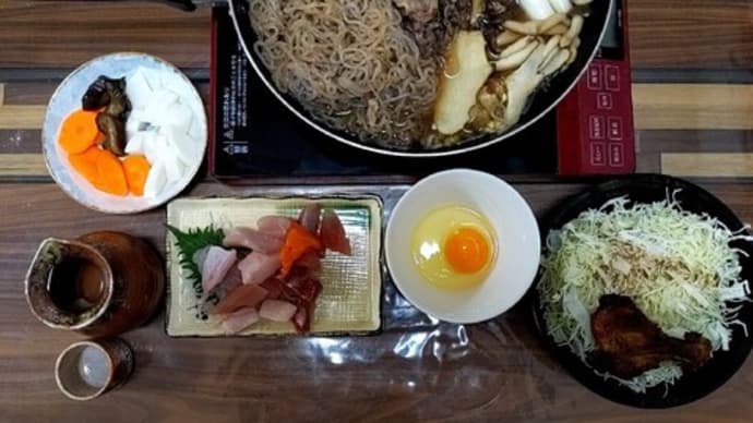 糸蒟蒻だらけのすき焼き