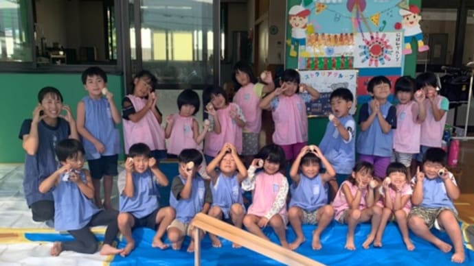 木育ワークショップの様子〜八代ひまわり保育園〜