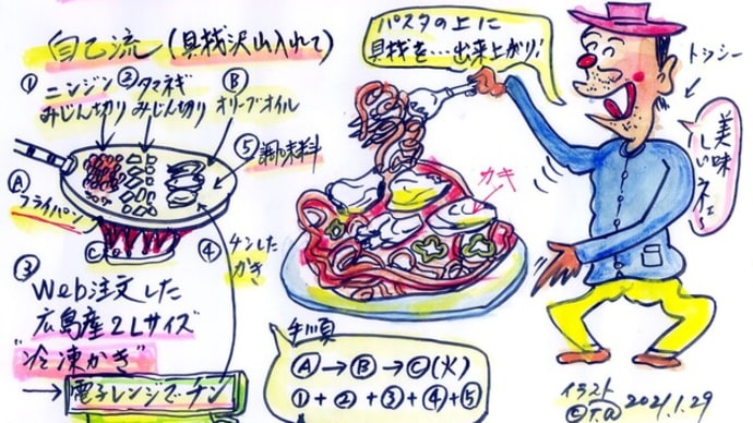 懐かしい味のスパゲティ・ナポリタン作り