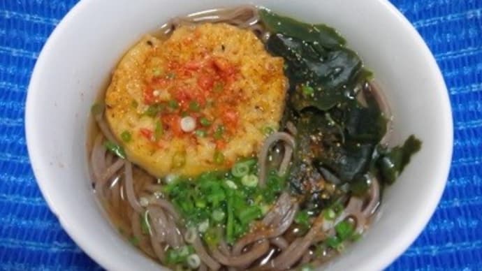 天ぷら蕎麦が昨日の夜食ね:D