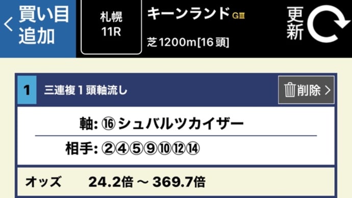 挑む‼️ 2023 キーンランドＣ　新潟2歳Ｓ　小倉日経OP