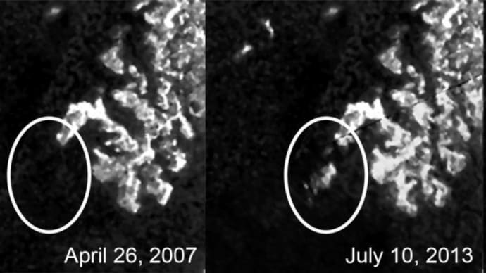 なぜ、土星の衛星タイタンの湖には一時的に魔法の島が現れるのか？ 原因は多孔質構造の有機化合物にあるようです