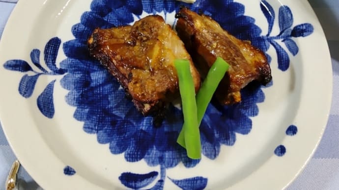 スペアリブのオープン焼き