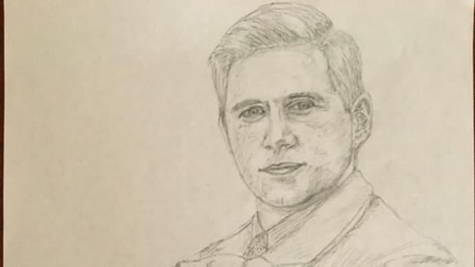 ダウントンアビーの似顔絵 トム ブランソンとテオ