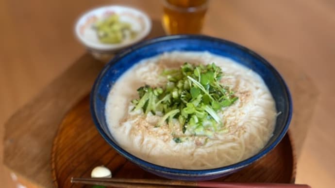 豆乳そうめんを作る