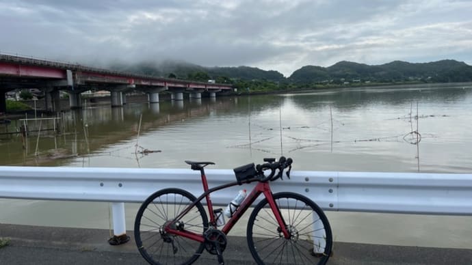 大雨の後。