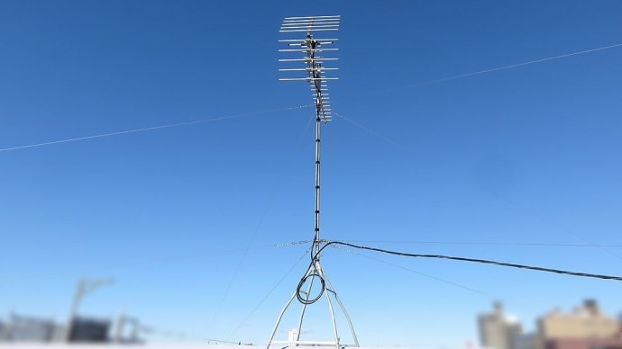 千葉県:千葉市美浜区幸町にて、共同受信UHFアンテナ復旧工事