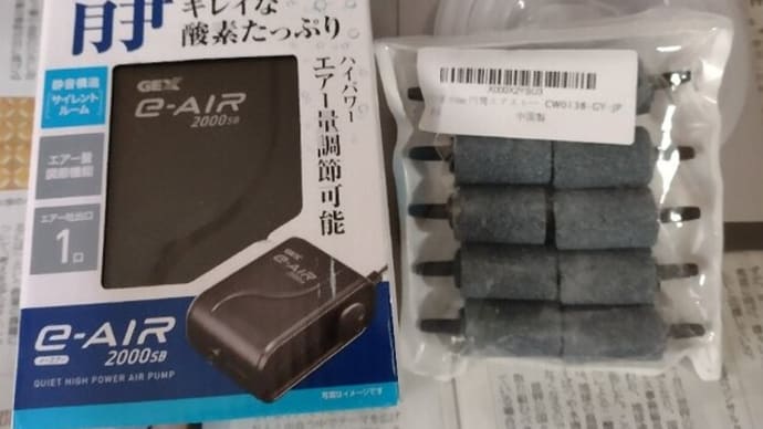 ポンプ買ってエアレーション導入