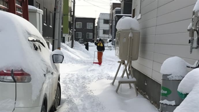 今シーズン1番の積雪