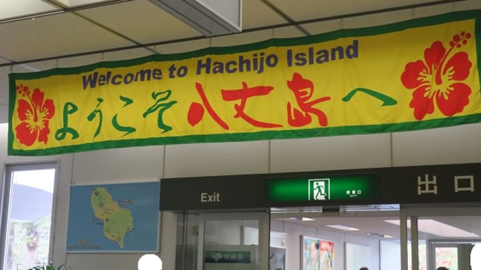 梅雨入り前のちょっとした旅/八丈島空港着